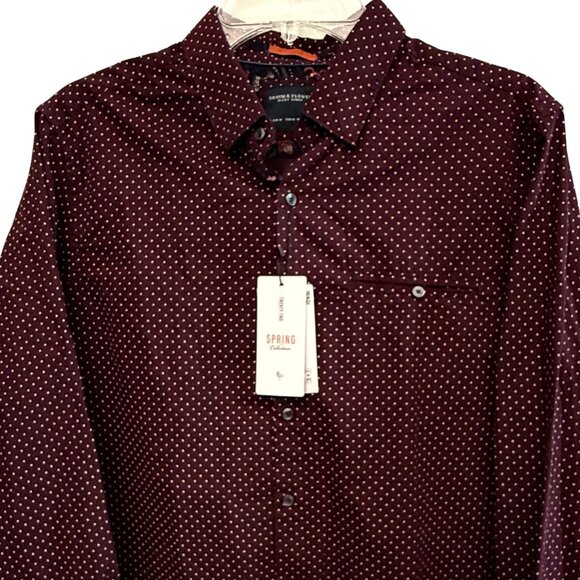 Denim & Flower Mens Long Sleeve Button Down Shirt - Size Medium - NWT - Picture 4 of 7